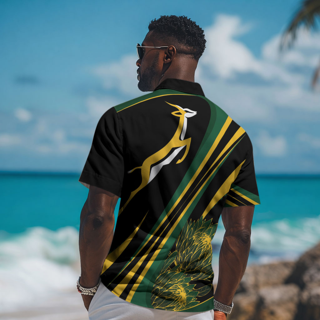 South Africa Bokke Modern Simple Motifs Hawaiian Shirt