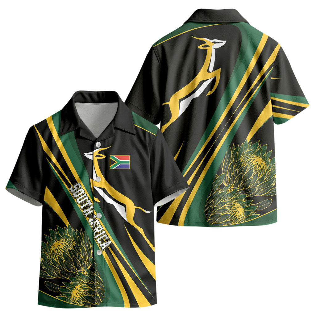 South Africa Bokke Modern Simple Motifs Kid Hawaiian Shirt