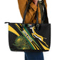 South Africa Bokke Modern Simple Motifs Leather Tote Bag