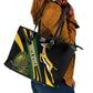 South Africa Bokke Modern Simple Motifs Leather Tote Bag