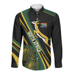 South Africa Bokke Modern Simple Motifs Long Sleeve Button Shirt