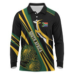 South Africa Bokke Modern Simple Motifs Long Sleeve Polo Shirt