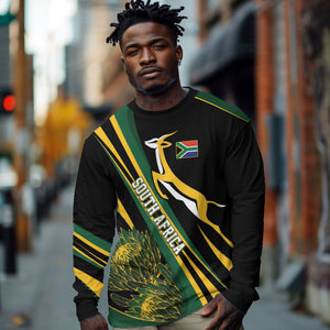 South Africa Bokke Modern Simple Motifs Long Sleeve Shirt