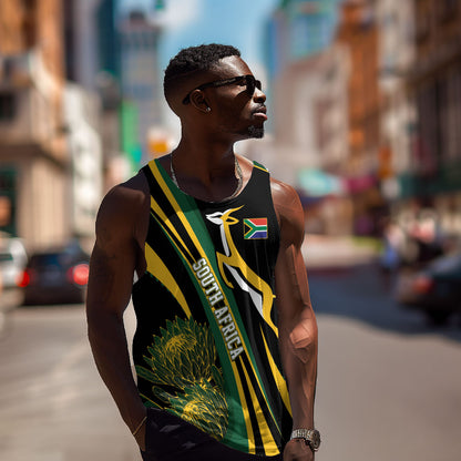 South Africa Bokke Modern Simple Motifs Men Tank Top