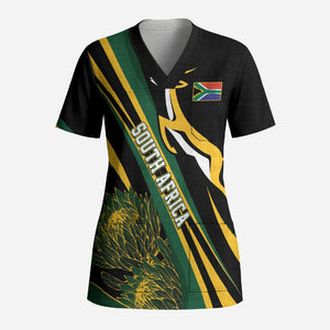 South Africa Bokke Modern Simple Motifs Scrub Top