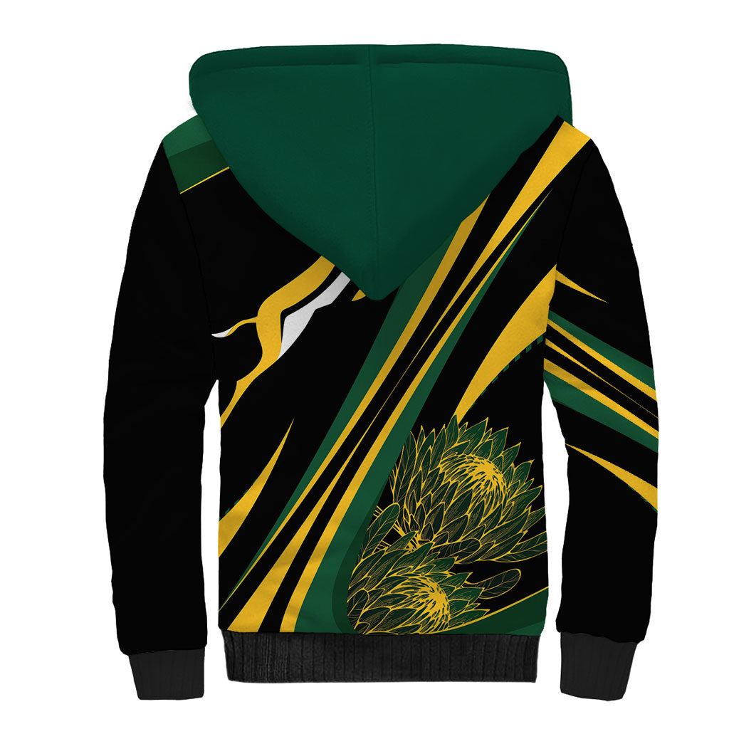 South Africa Bokke Modern Simple Motifs Sherpa Hoodie