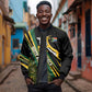 South Africa Bokke Modern Simple Motifs Sleeve Zip Bomber Jacket