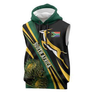 South Africa Bokke Modern Simple Motifs Sleeveless Hoodie