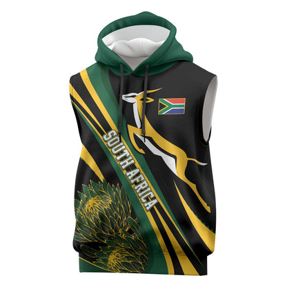 South Africa Bokke Modern Simple Motifs Sleeveless Hoodie