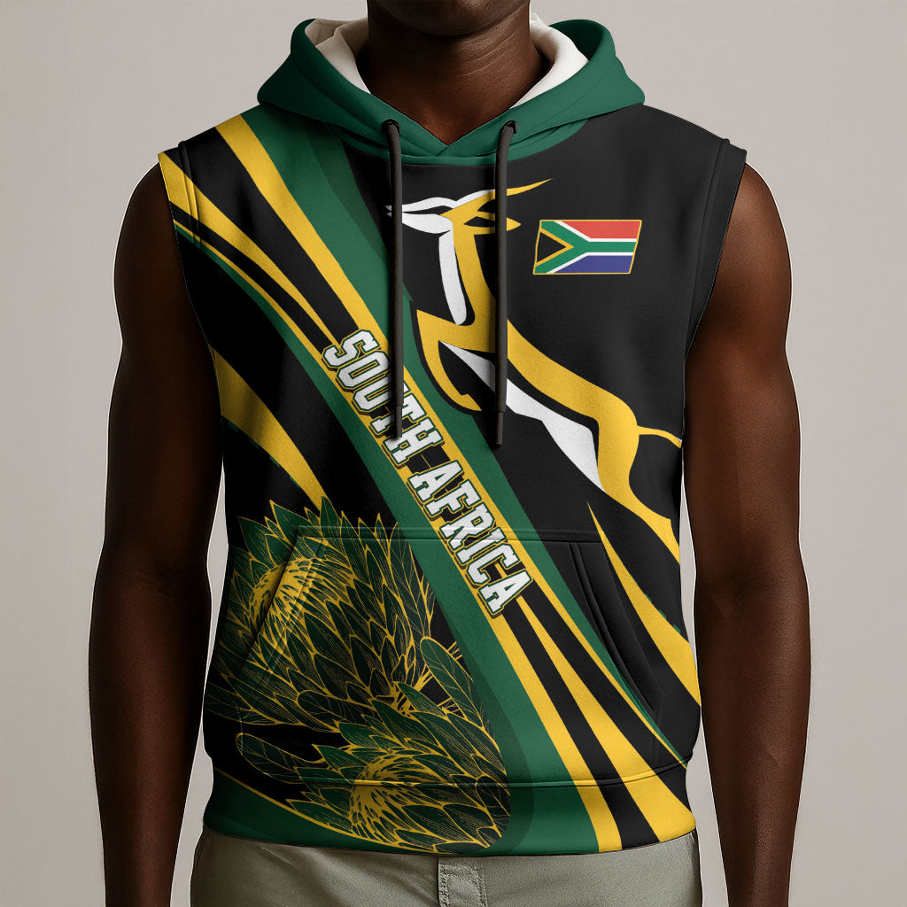 South Africa Bokke Modern Simple Motifs Sleeveless Hoodie