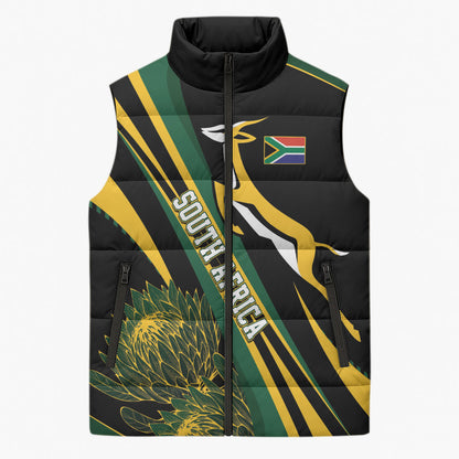 South Africa Bokke Modern Simple Motifs Sleeveless Puffer Jacket