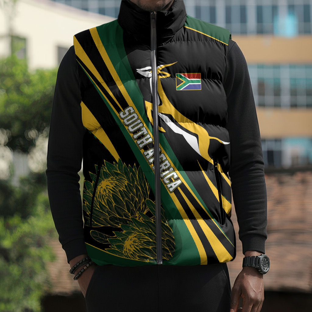 South Africa Bokke Modern Simple Motifs Sleeveless Puffer Jacket