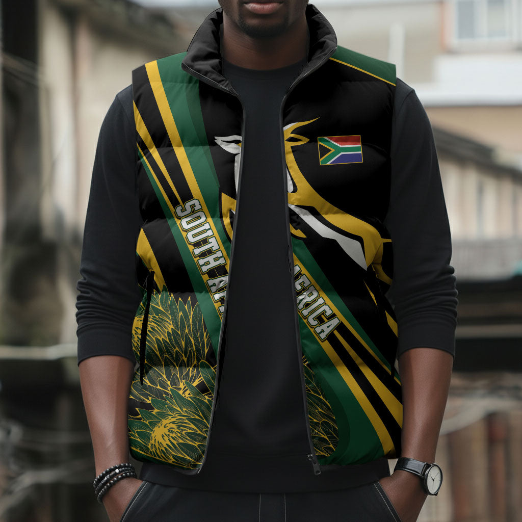 South Africa Bokke Modern Simple Motifs Sleeveless Puffer Jacket