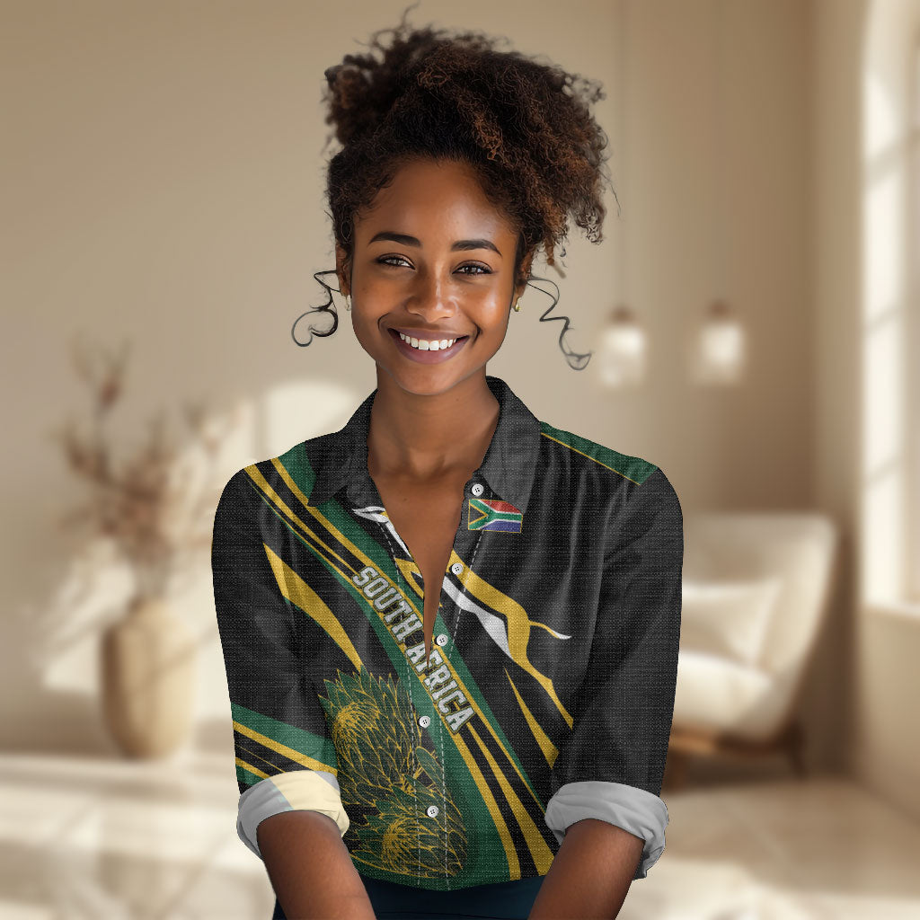 South Africa Bokke Modern Simple Motifs Women Casual Shirt