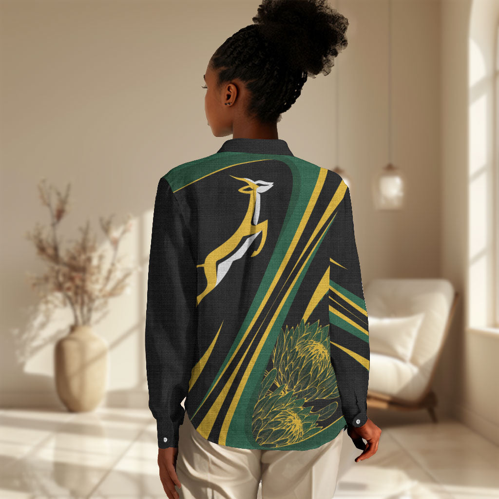 South Africa Bokke Modern Simple Motifs Women Casual Shirt