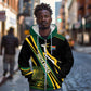 South Africa Bokke Modern Simple Motifs Zip Hoodie