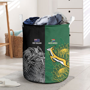 South Africa - New Zealand Greatest Rivals Rugby Laundry Basket Bokke Vs Kiwi