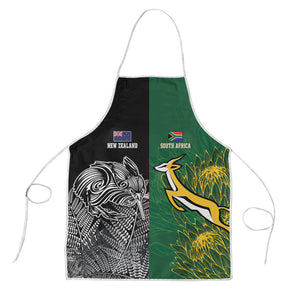 South Africa - New Zealand Greatest Rivals Rugby Apron Bokke Vs Kiwi