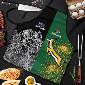 South Africa - New Zealand Greatest Rivals Rugby Apron Bokke Vs Kiwi