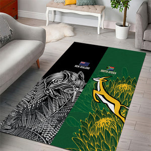 South Africa - New Zealand Greatest Rivals Rugby Area Rug Bokke Vs Kiwi