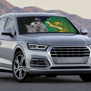 South Africa - New Zealand Greatest Rivals Rugby Auto Sun Shade Bokke Vs Kiwi