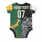 South Africa - New Zealand Greatest Rivals Rugby Custom Baby Onesie Bokke Vs Kiwi