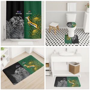 South Africa - New Zealand Greatest Rivals Rugby Bathroom Set Bokke Vs Kiwi