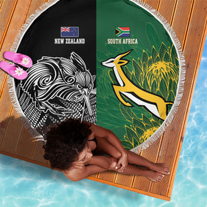South Africa - New Zealand Greatest Rivals Rugby Beach Blanket Bokke Vs Kiwi
