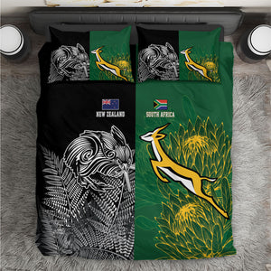South Africa - New Zealand Greatest Rivals Rugby Bedding Set Bokke Vs Kiwi