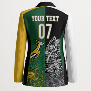 South Africa - New Zealand Greatest Rivals Rugby Custom Blazer Bokke Vs Kiwi