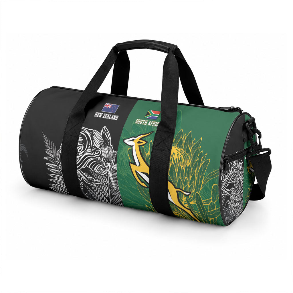 South Africa - New Zealand Greatest Rivals Rugby Duffle Bag Bokke Vs Kiwi