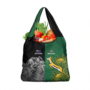 South Africa - New Zealand Greatest Rivals Rugby Grocery Bag Bokke Vs Kiwi