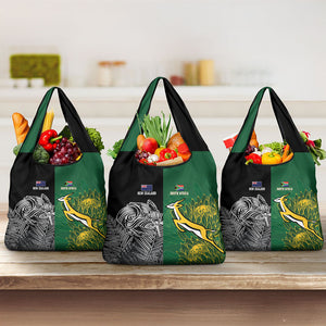South Africa - New Zealand Greatest Rivals Rugby Grocery Bag Bokke Vs Kiwi