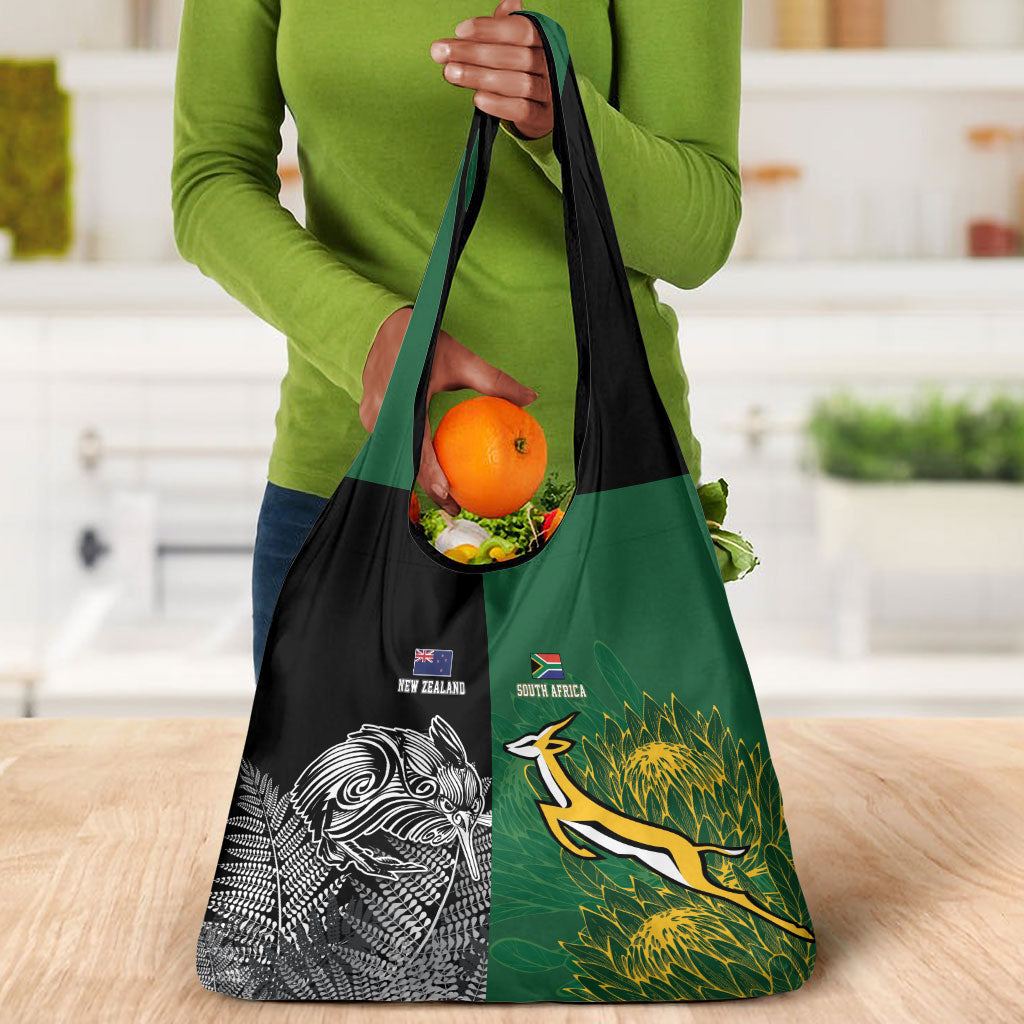 South Africa - New Zealand Greatest Rivals Rugby Grocery Bag Bokke Vs Kiwi