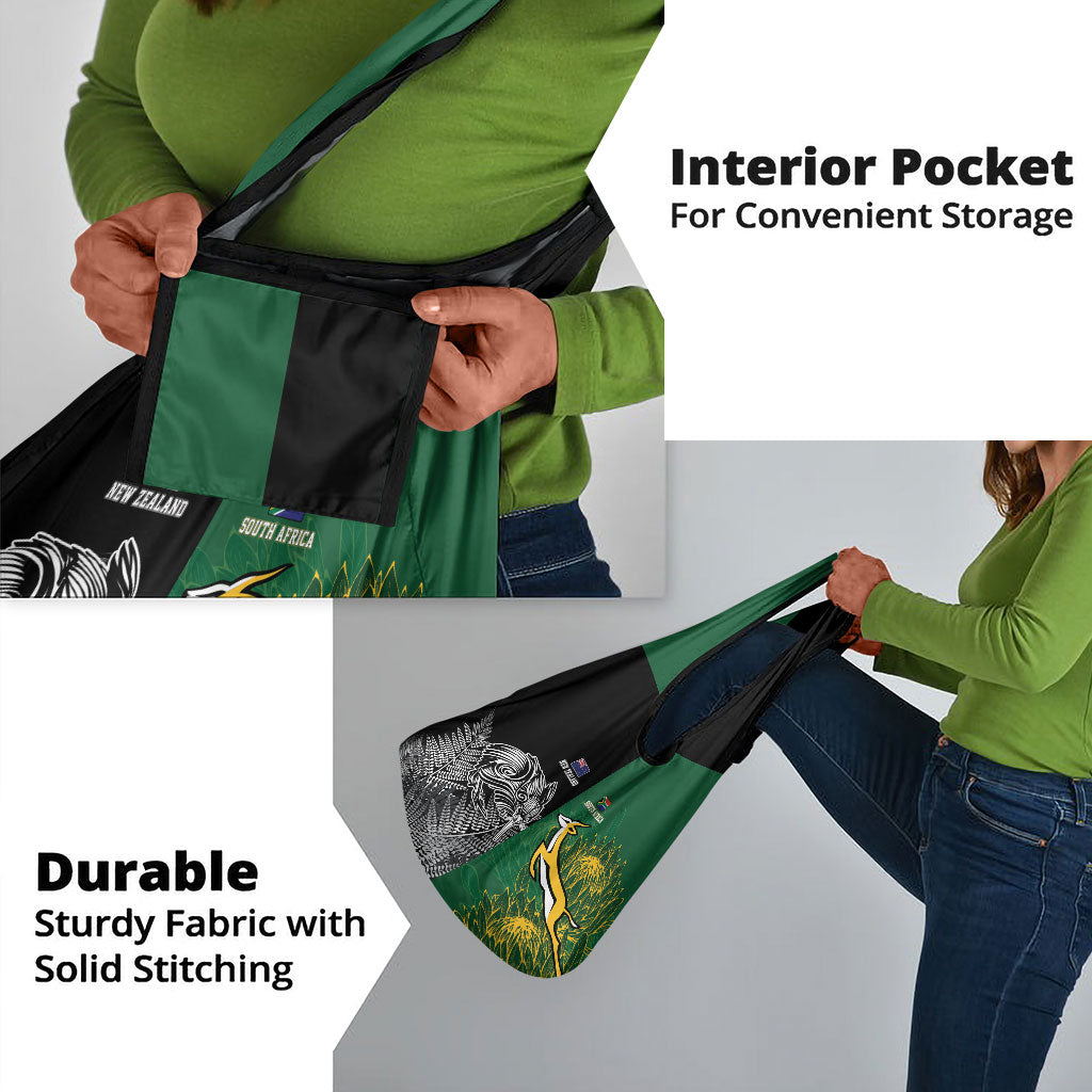 South Africa - New Zealand Greatest Rivals Rugby Grocery Bag Bokke Vs Kiwi