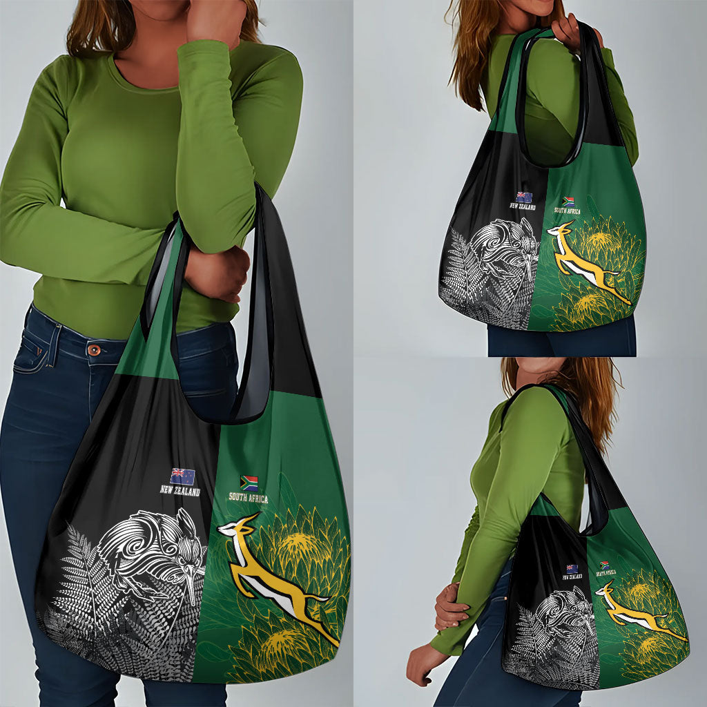 South Africa - New Zealand Greatest Rivals Rugby Grocery Bag Bokke Vs Kiwi