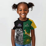 South Africa - New Zealand Greatest Rivals Rugby Custom Kid T shirt Bokke Vs Kiwi