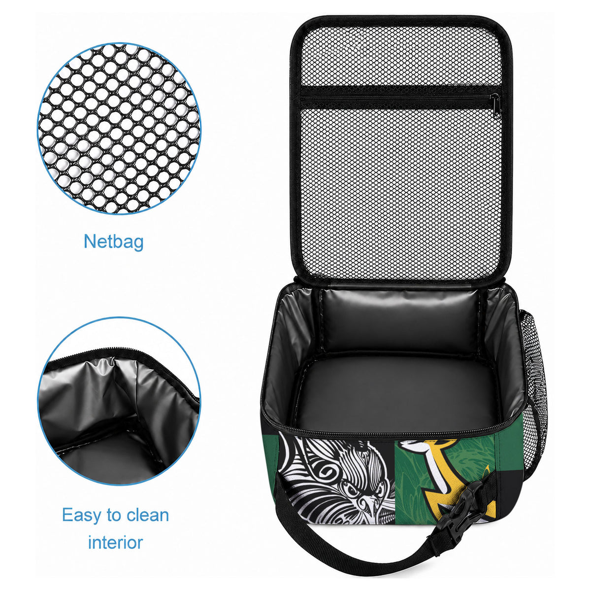 South Africa - New Zealand Greatest Rivals Rugby Lunch Bag Bokke Vs Kiwi