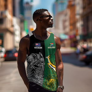 South Africa - New Zealand Greatest Rivals Rugby Custom Men Tank Top Bokke Vs Kiwi