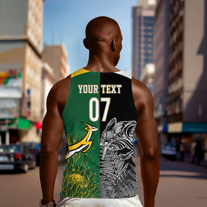 South Africa - New Zealand Greatest Rivals Rugby Custom Men Tank Top Bokke Vs Kiwi