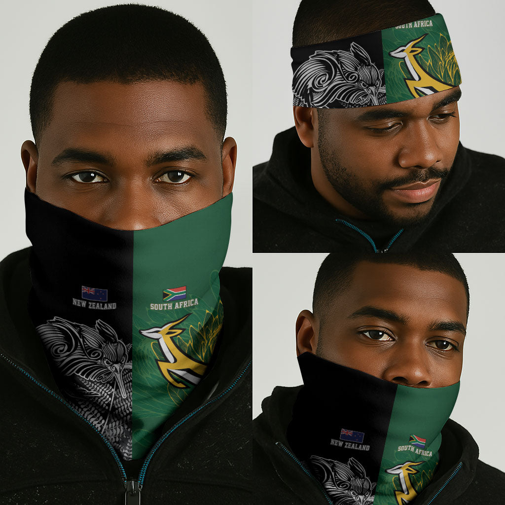 South Africa - New Zealand Greatest Rivals Rugby Neck Gaiter Bokke Vs Kiwi