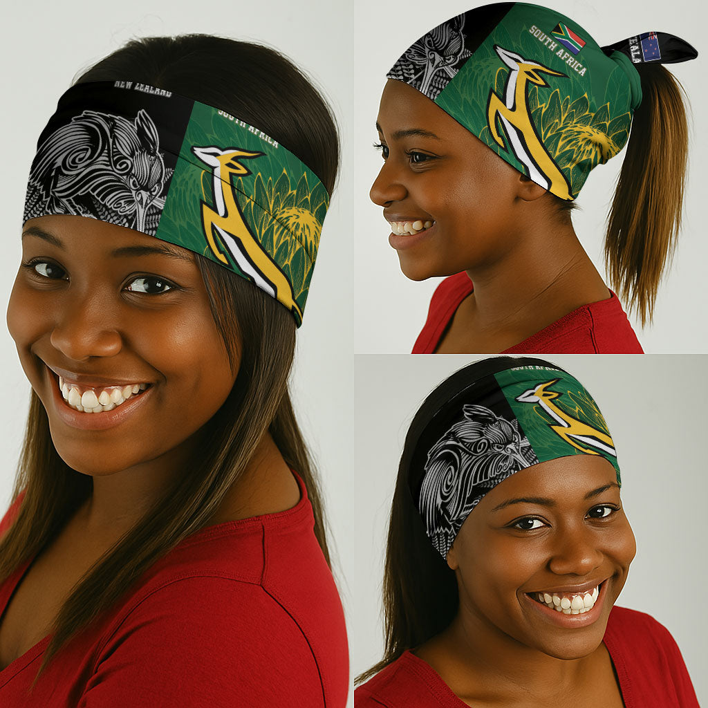 South Africa - New Zealand Greatest Rivals Rugby Neck Gaiter Bokke Vs Kiwi