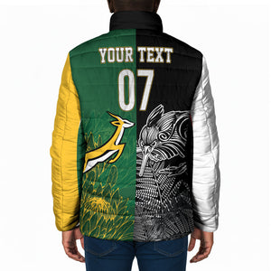 South Africa - New Zealand Greatest Rivals Rugby Custom Padded Jacket Bokke Vs Kiwi