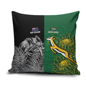 South Africa - New Zealand Greatest Rivals Rugby Pillow Cover Bokke Vs Kiwi