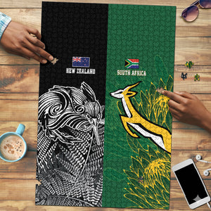 South Africa - New Zealand Greatest Rivals Rugby Puzzle Bokke Vs Kiwi
