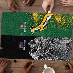 South Africa - New Zealand Greatest Rivals Rugby Puzzle Bokke Vs Kiwi