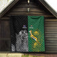 South Africa - New Zealand Greatest Rivals Rugby Quilt Bokke Vs Kiwi