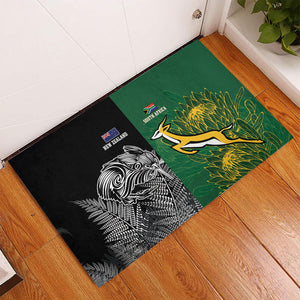 South Africa - New Zealand Greatest Rivals Rugby Rubber Doormat Bokke Vs Kiwi