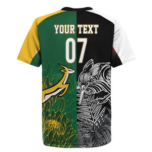 South Africa - New Zealand Greatest Rivals Rugby Custom Rugby Jersey Bokke Vs Kiwi