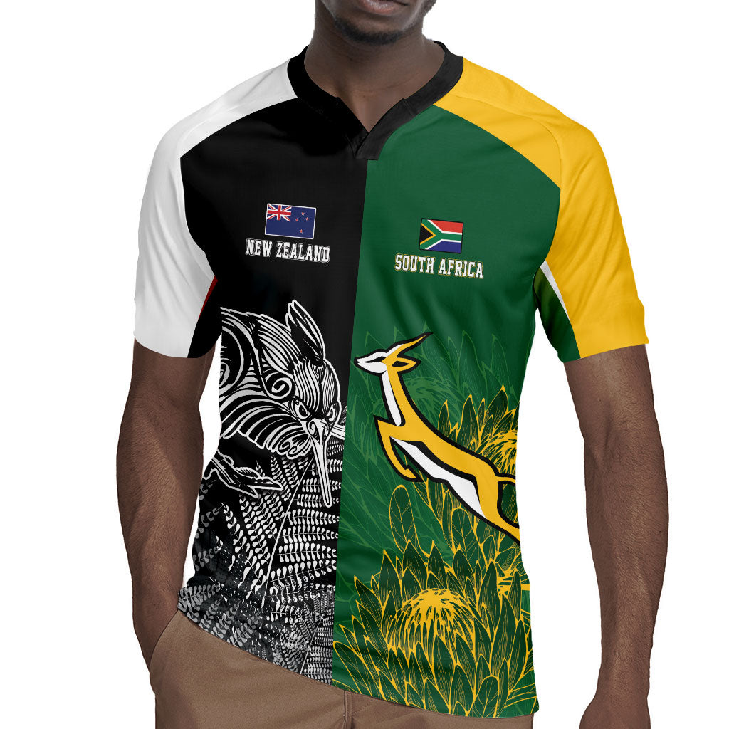 South Africa - New Zealand Greatest Rivals Rugby Custom Rugby Jersey Bokke Vs Kiwi